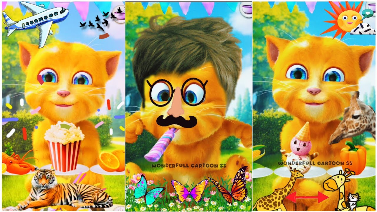 talking ginger funny videos | talking ginger cat 🐕 | talking tom ginger 🦮