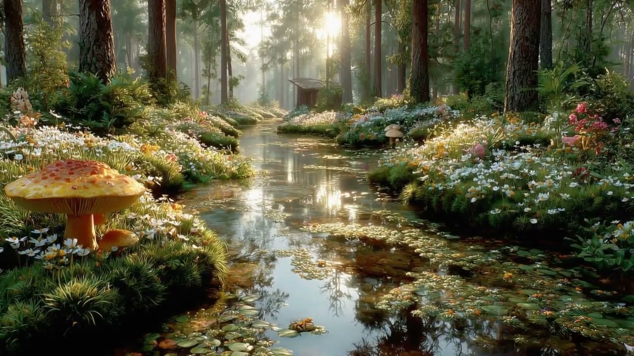 🌅 Last Light Lofi Guitar ~ 1 Hour of Sunset & Forest Calm for Study & Relaxation🎸✨