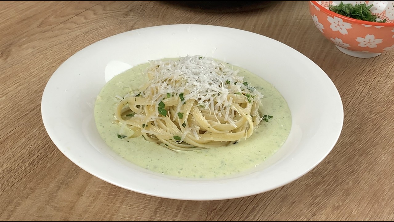 НИКОГДА НЕ ЕЛ ТАКОЙ ВКУСНОЙ ПАСТЫ: ЛИНГВИНИ С КРЕМОМ ИЗ ЦУКИНИ! #паста #цуккини
