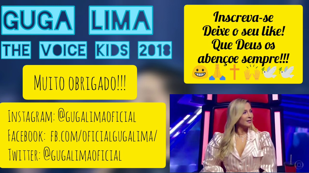 Guga Lima - Amanheceu (The Voice Kids 2018) - COMPLETO