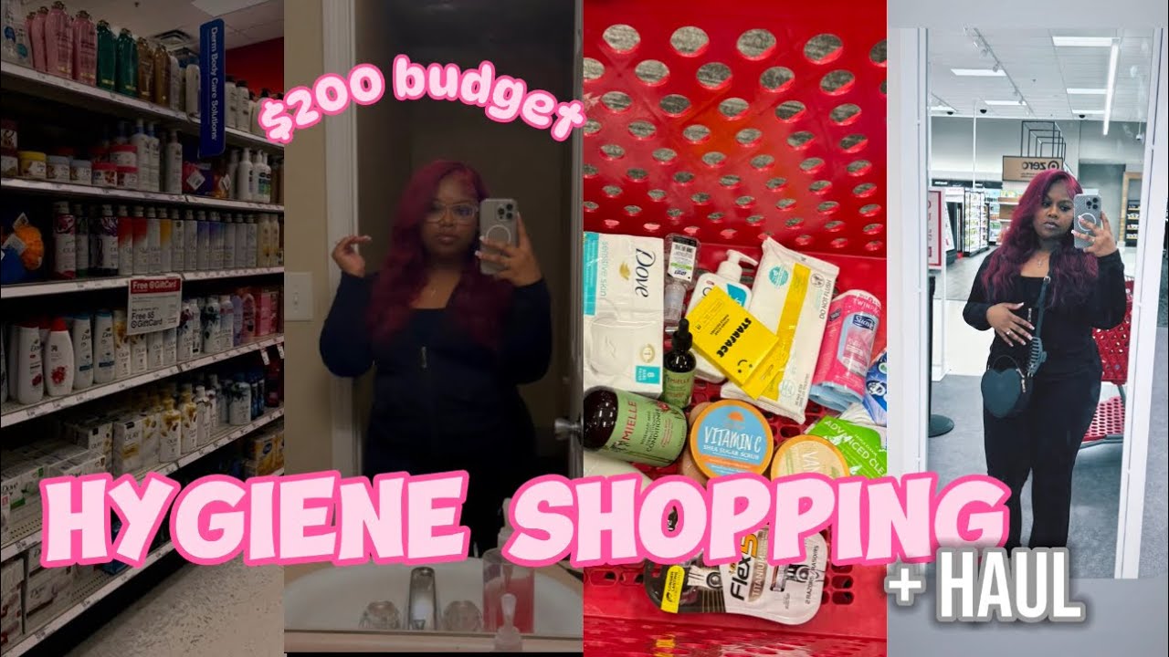 VLOG :  HYGIENE SHOPPING with me at TARGET + $200 HAUL | trying new products , target finds🫧