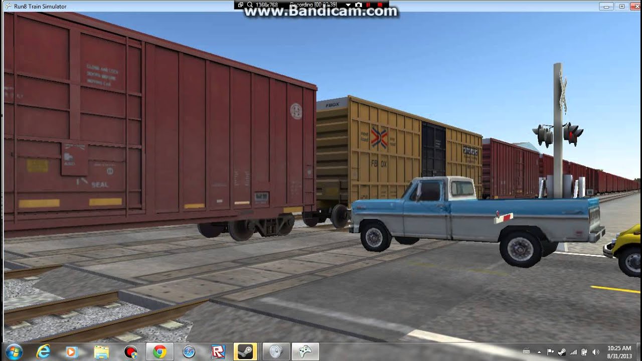 BNSF 7510 Crossing Through Barstow CA In Run8