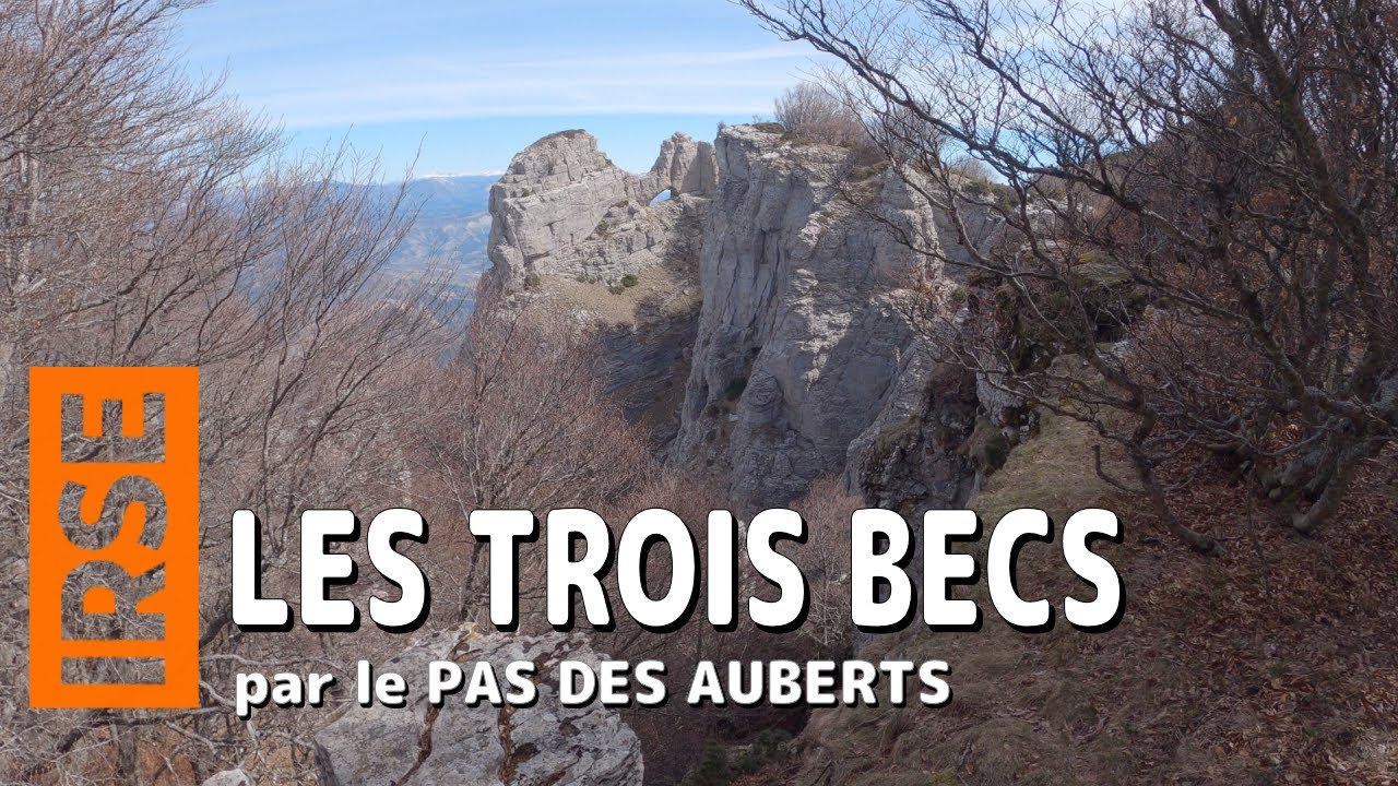 Les TROIS BECS par le Pas des Auberts - Forêt de Saou - Massif du Diois (Drôme)