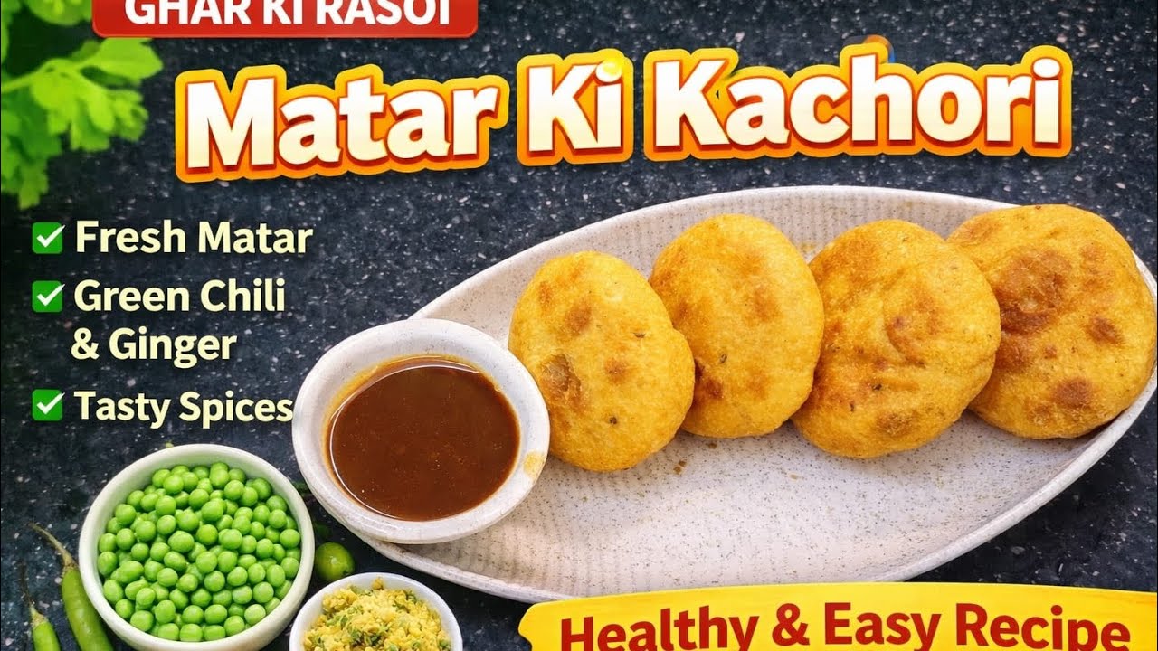 हेल्थी मटर कचोरी जल्दी बनने वाली 🌱 |   घर पर बनाए। Kurkuri & Light Kachori 🥰|  easy।Ghar Ki Rasoi