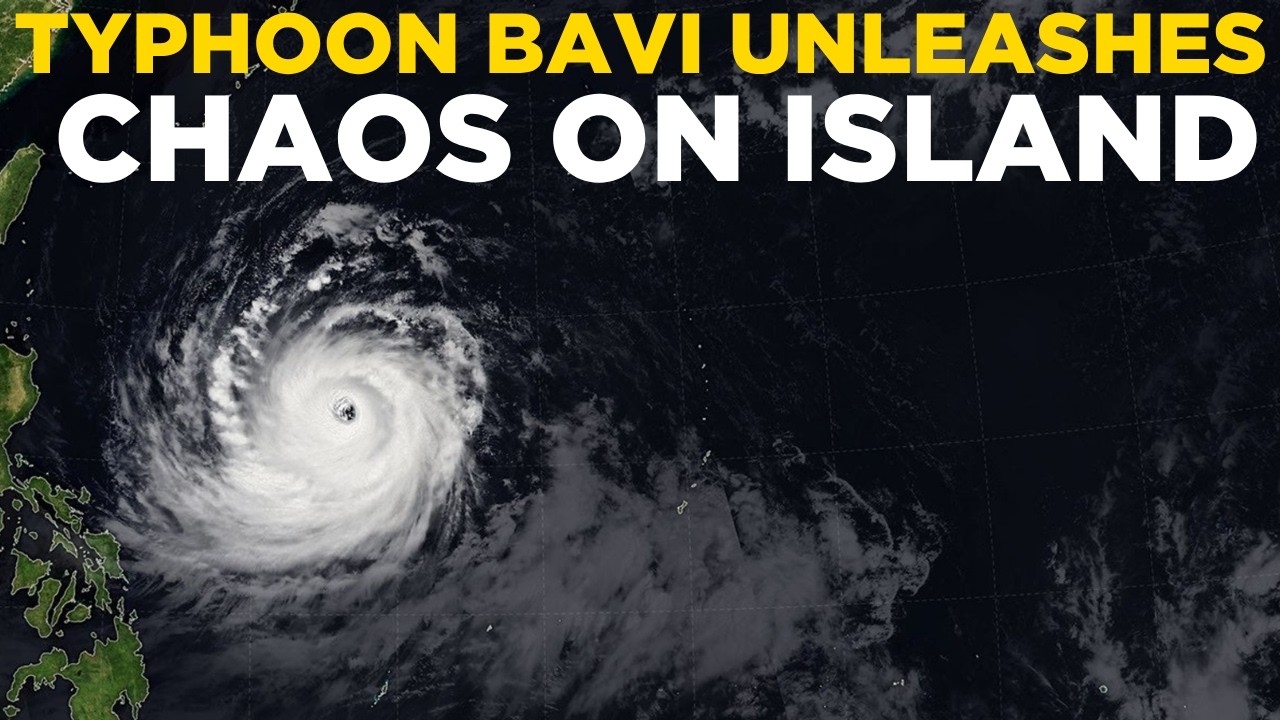 SUPER TYPHOON BAVI LIVE | Catastrophic Category 5 Storm Smashes Islands, Heads For Taiwan