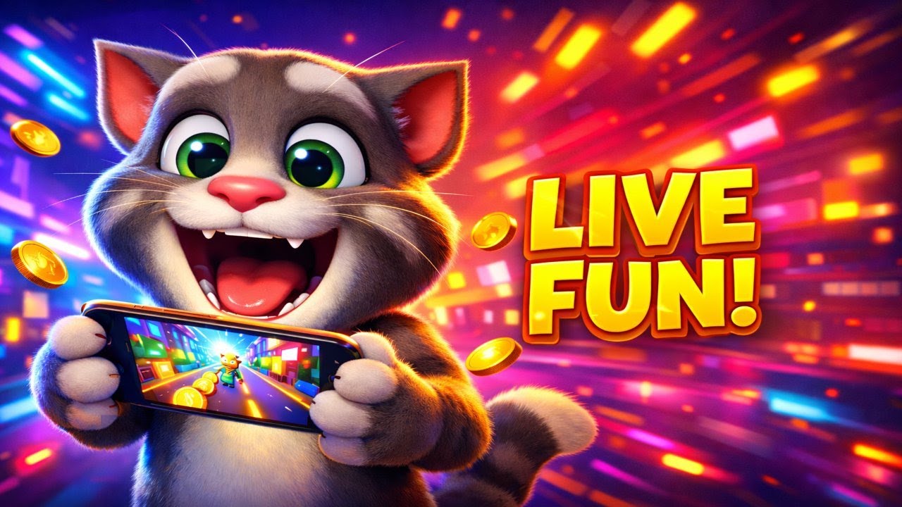 🔴 TALKING TOM LIVE: Play with Tom#TalkingTom#MyTalkingTom#TalkingTomLive#TomAndFriends#Gaming