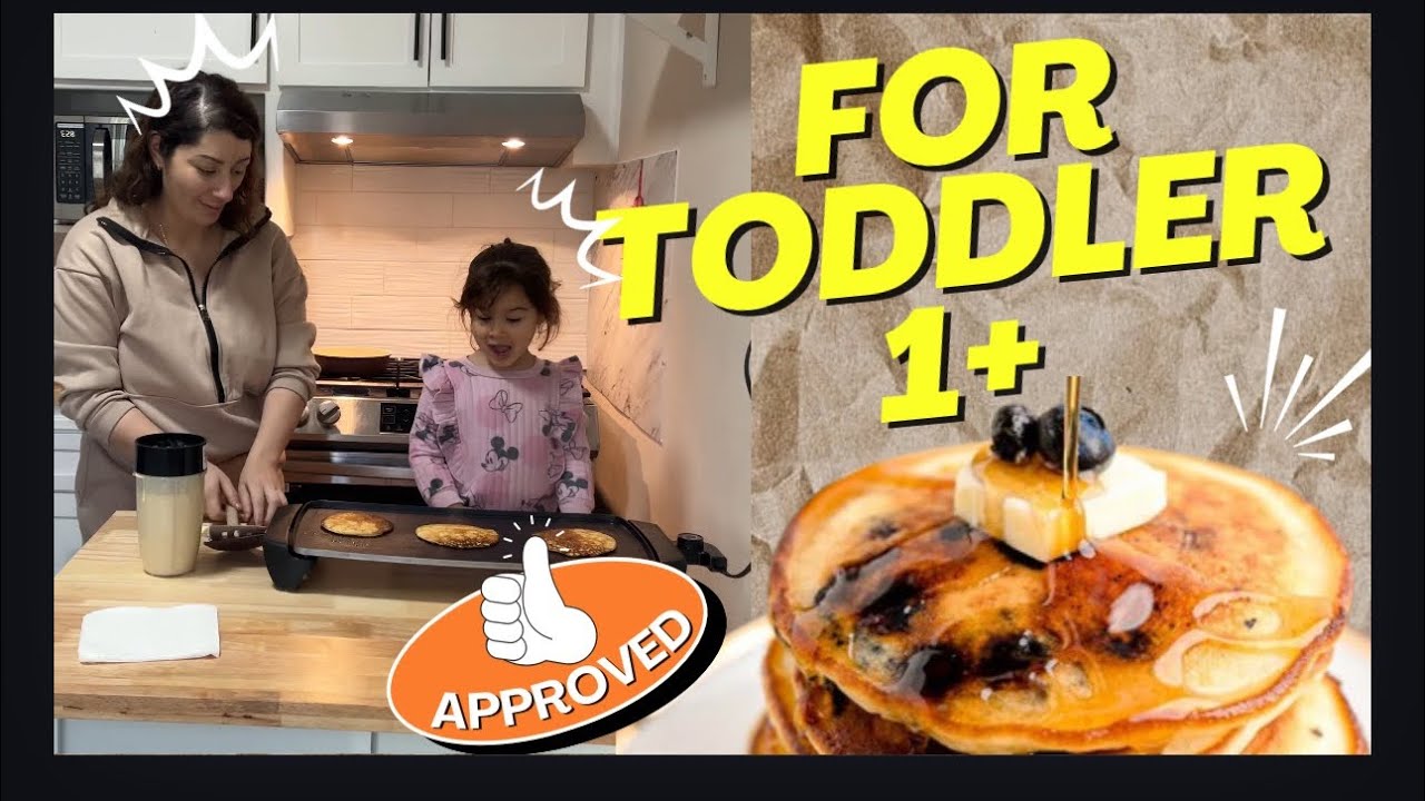 Hotcakes de queso cottage y avena for toddler 1+ 
