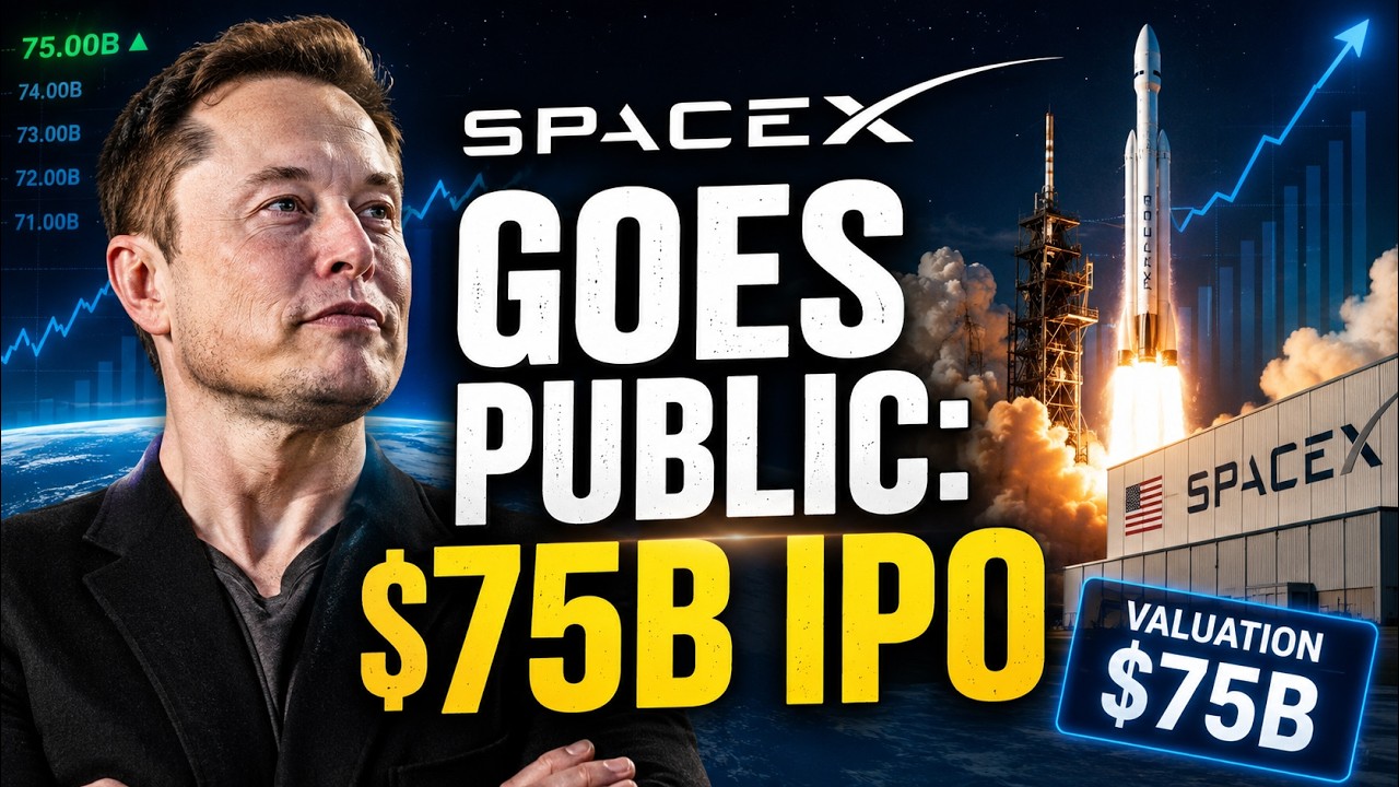 SpaceX IPO Debuts on Nasdaq | Elon Musk's Company Raises Record $75 Billion