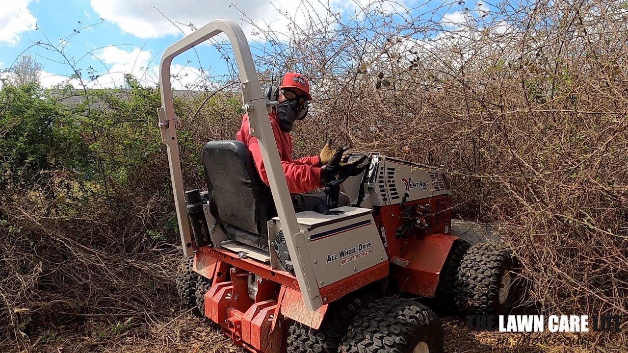 Mowing down 15FT TALL Thorn Bushes with the VENTRAC Tough Cut!  You won't believe this!