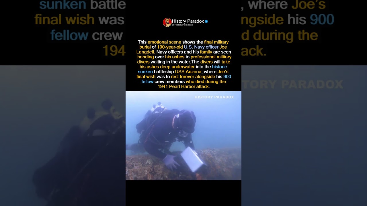 A Soldier&rsquo;s Last Goodbye Underwater #history #army #usa
