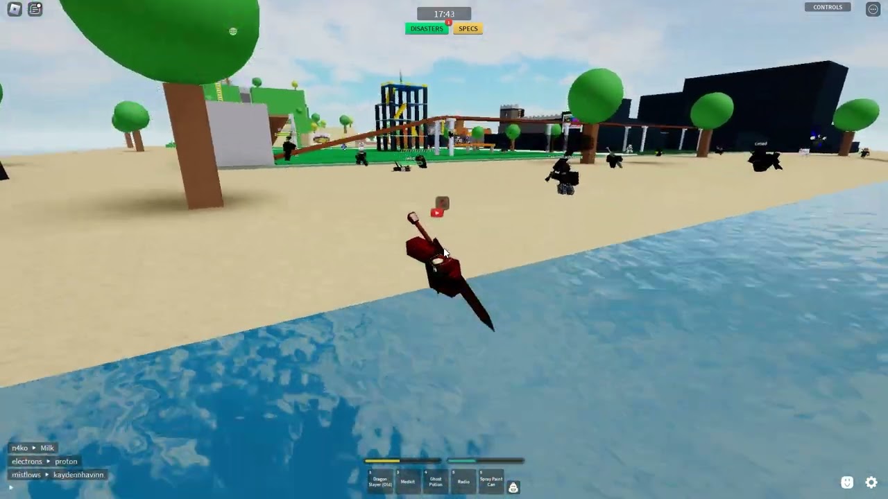 3 Headless Players Clear Beach On NA Region | Combat Warriors
