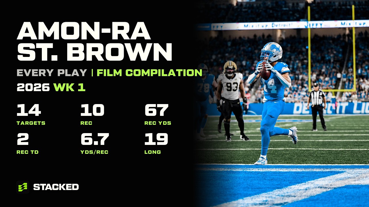 Amon-Ra St. Brown: Every Touch of 2026 Week 1 | Full Film Compilation