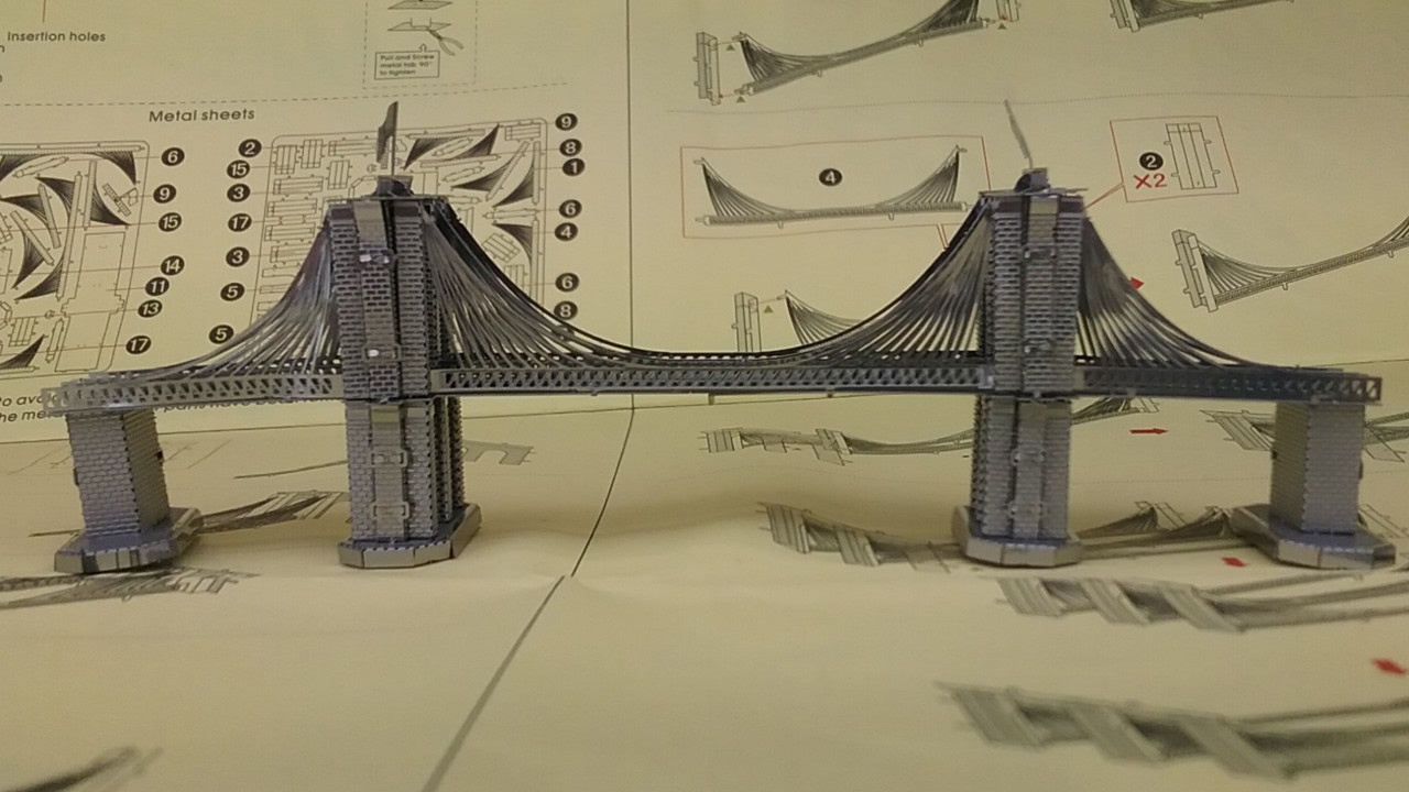 Metal Earth Build - Brooklyn Bridge