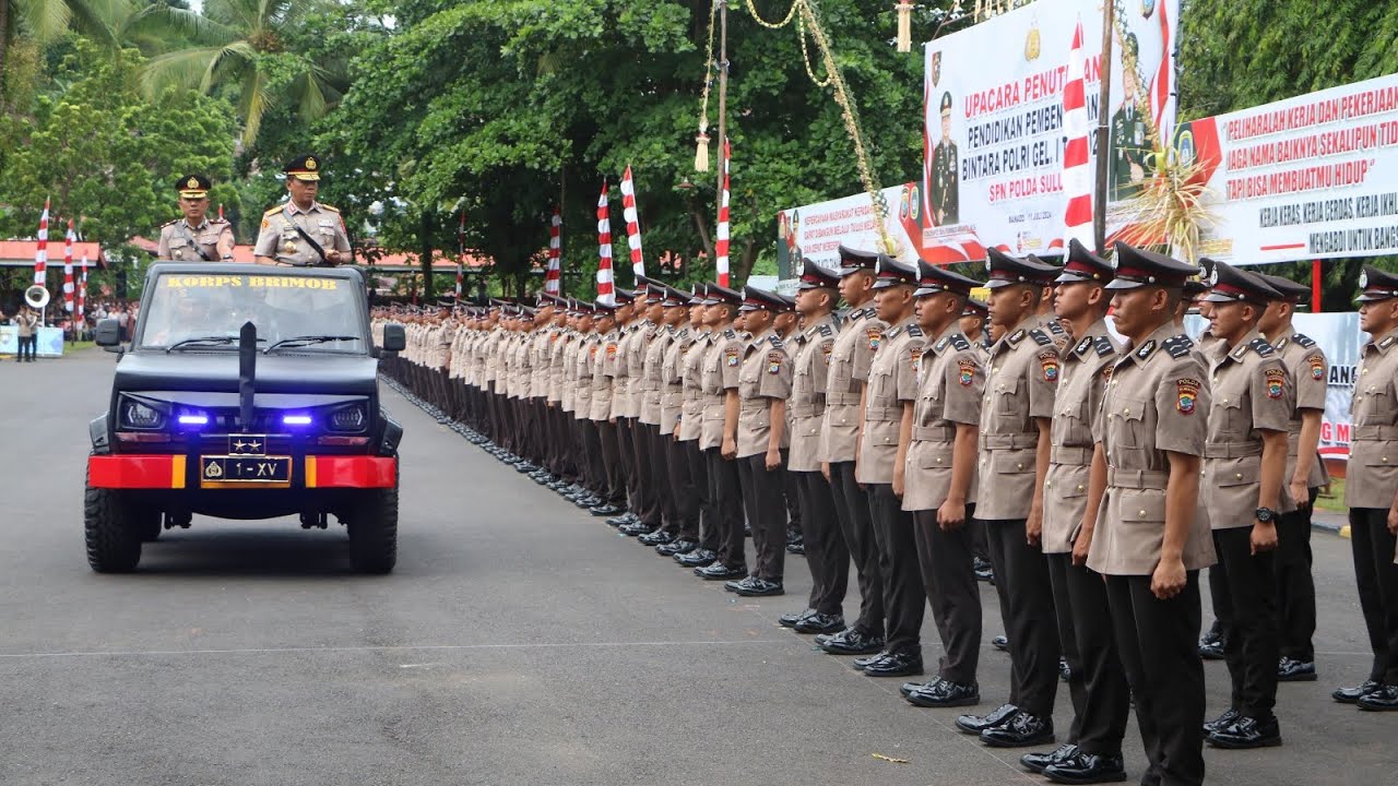 Kapolda Irjen Pol Yudhiawan Lantik 191 Bintara Polri Baru di SPN Polda Sulut