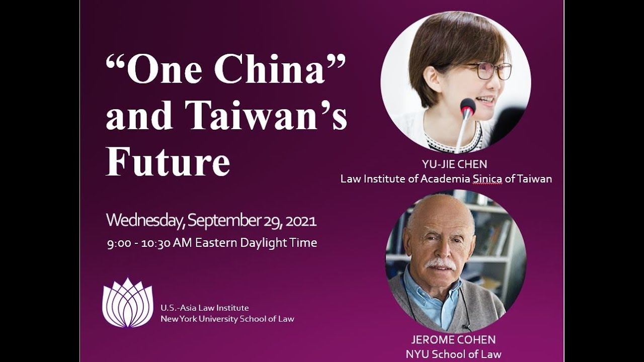Yu-Jie Chen: &ldquo;One China&rdquo; and Taiwan&rsquo;s Future