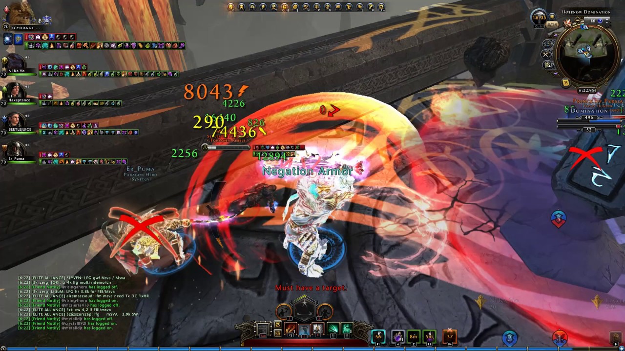 Neverwinter GWF PvP - 4 Synergy vs Mixed EoA+FR Premade