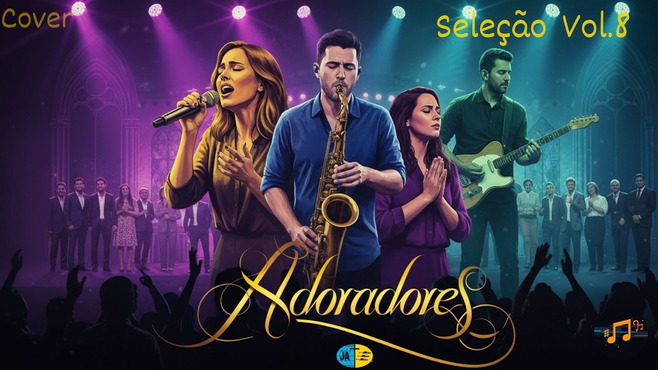 13 Louvores Adoradores Cover – Para Orar e Sentir a Presença de Deus -Acústico/sax - Vol.8