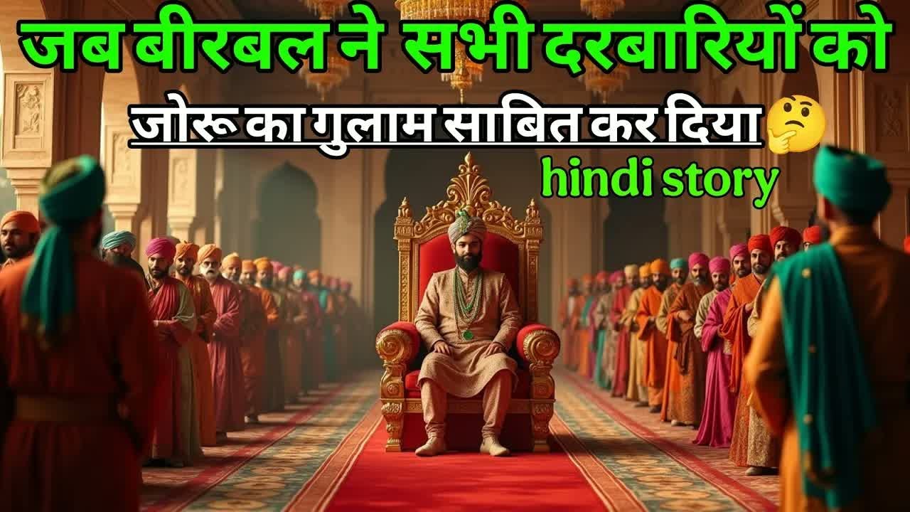 जब बीरबल ने सभी दरबारी को जोरू का गुलाम साबित कर दिया ｜ akbar birbal ki kahani ｜new majedar story ｜.