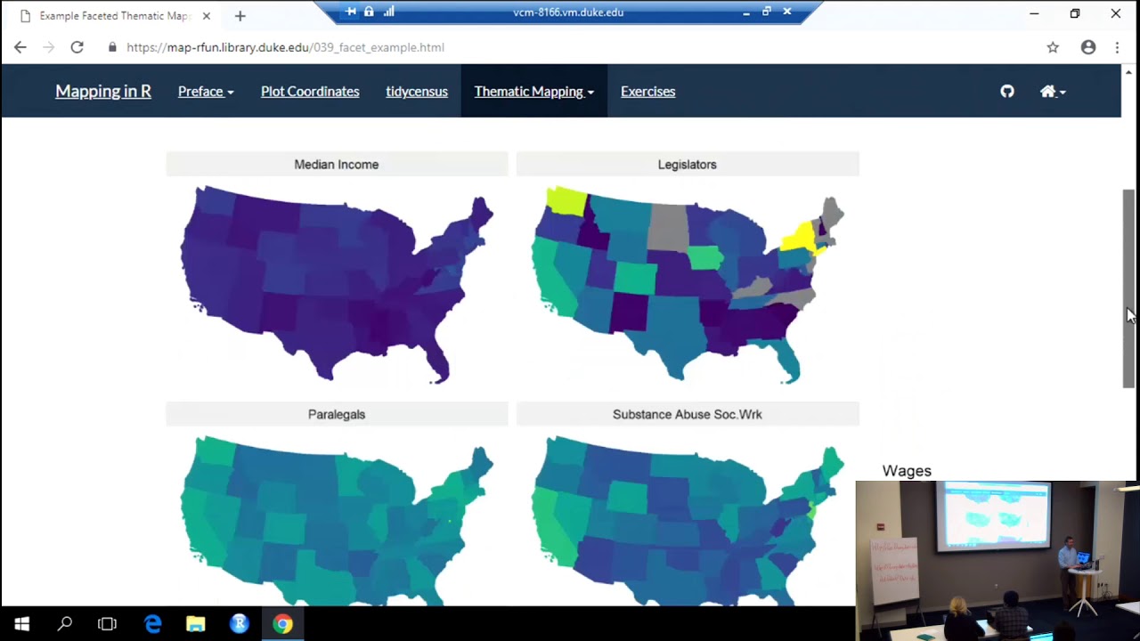 Mapping with R -- lat/long, interactive basemaps, and choropleths