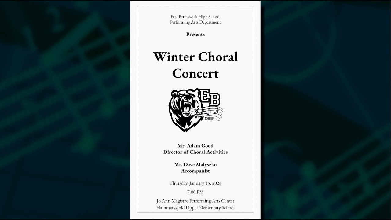 East Brunswick HS Chorus Winter Concert - January 15, 2026
