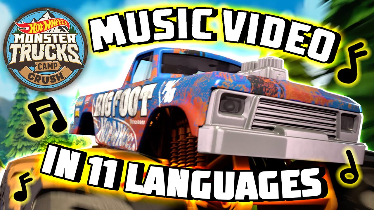 Hot Wheels | MULTI-LANGUAGE OFFICIAL MUSIC VIDEO 🎶| Monster Trucks Camp Crush!🏆