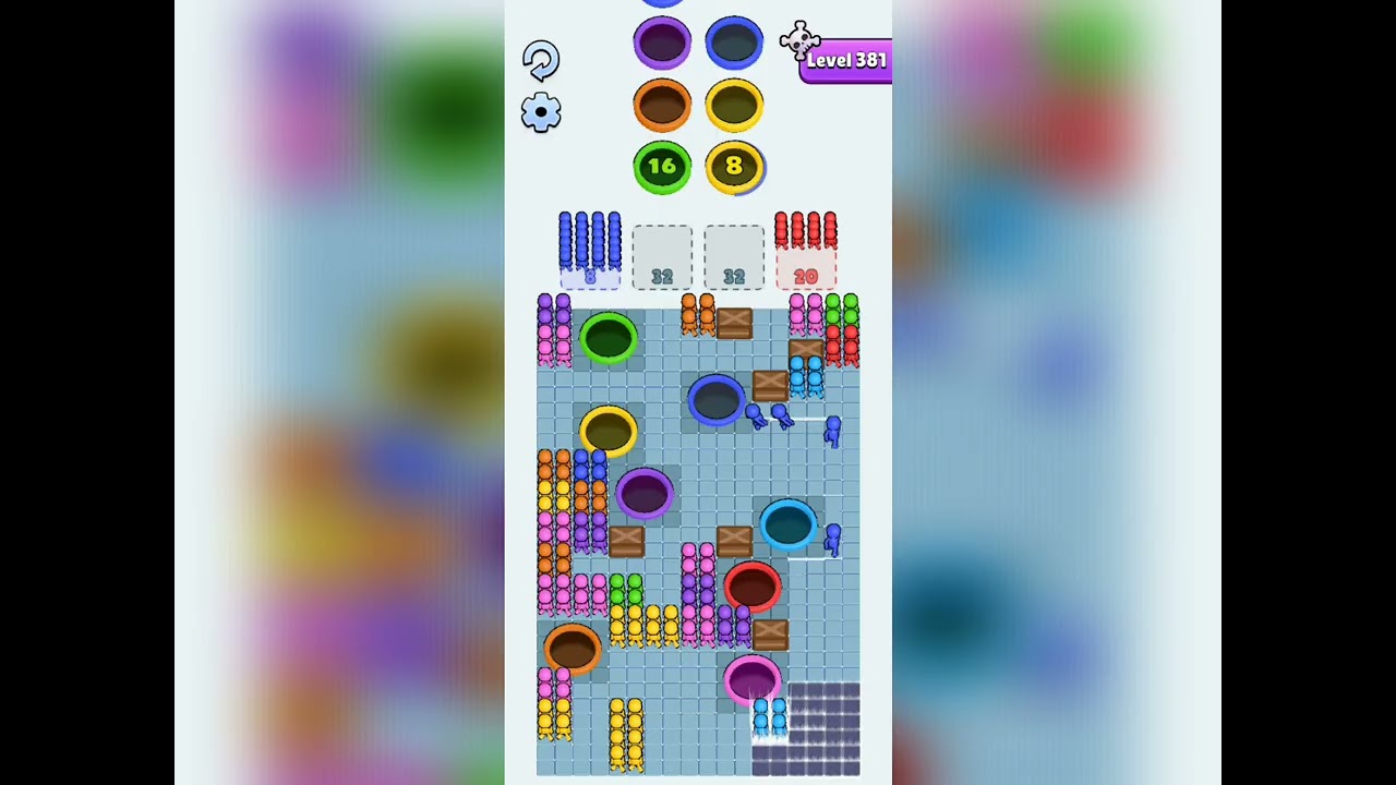 Hole People Level 381 Hard Walkthrough Solution