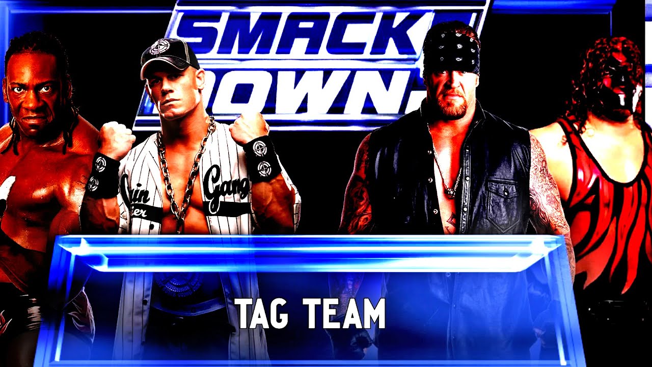 WWE 2K Гробовщик и Кейн против Джона Сины и Букера Ти