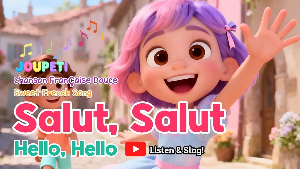 Salut Salut 💕 Chanson Française Douce | JOUPETI 🌈 Hello, Hello | French Song