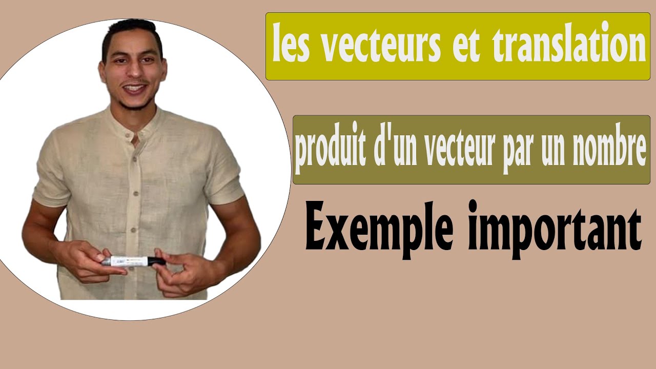 vecteurs et translation 3eme annee college : produit d'un vecteur par un nombre réel