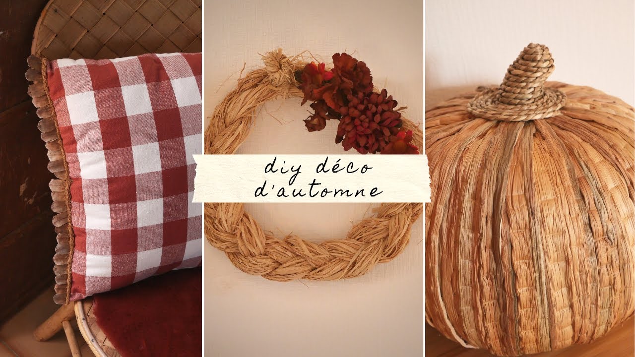 DIY || 3 idées déco d'automne faciles et cosy | 3 simple and cosy fall decor ideas (eng.sub) 🍂