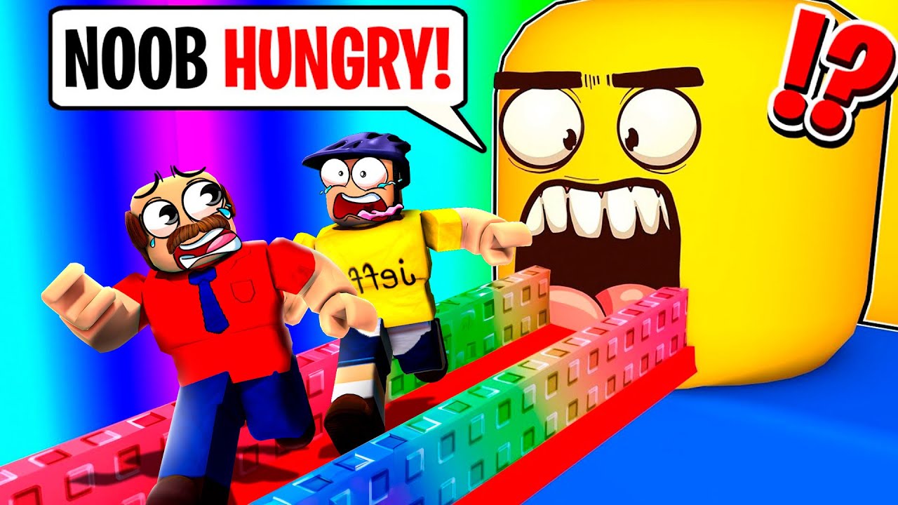 Roblox FEED A GIANT NOOB!