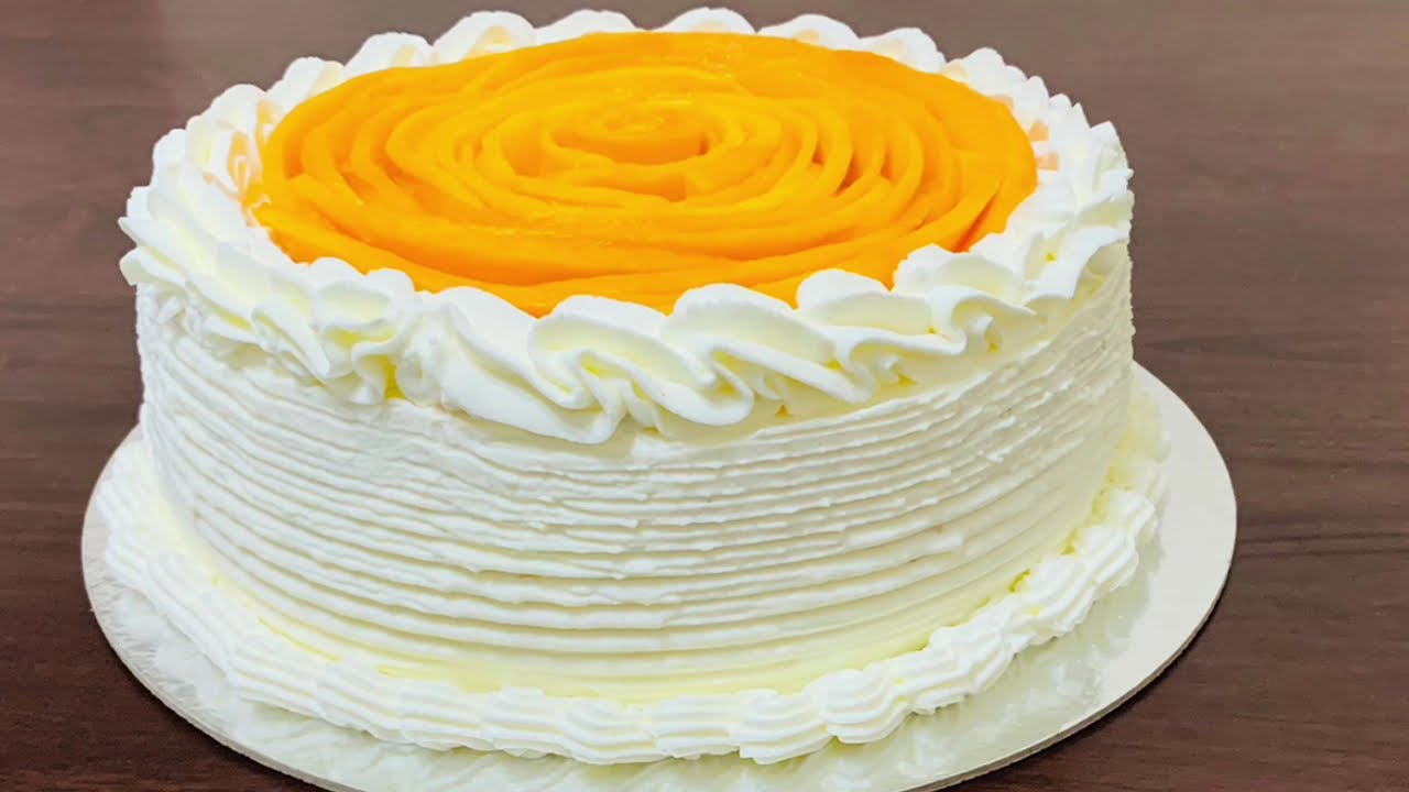 Mango Fresh Cream Cake I آم کی تازہ کریم کیک I मैंगो फ्रेश क्रीम केक