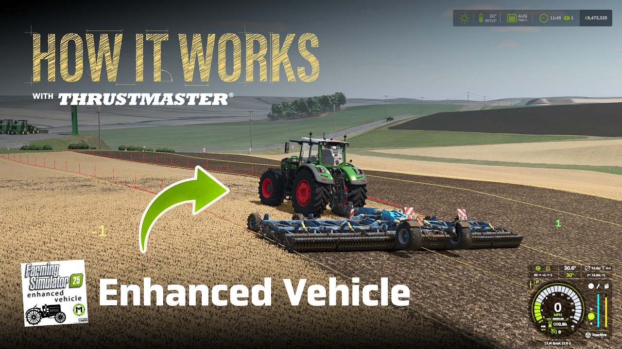 Enhanced Vehicle &mdash; лучший мод для FS25, добавляющий GPS-навигатор.