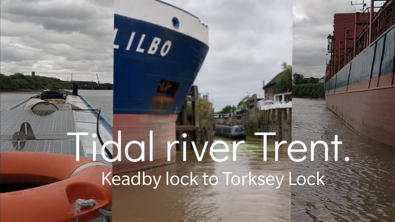 From Keadby lock Tidal Trent to Torksey Lock in one go by narrowboat.#372