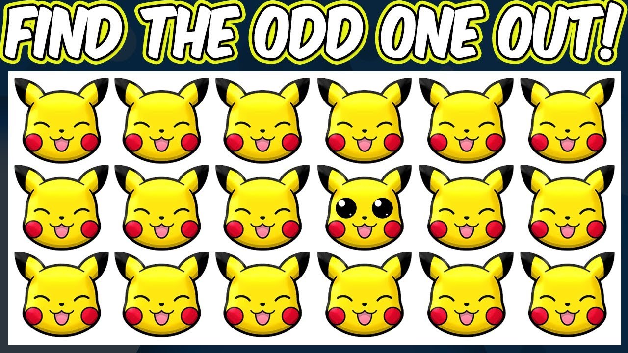 Pokemon Shuffle - Find The Odd Pokemon Out Quiz | Spot The Difference Pokemon Shuffle Puzzles