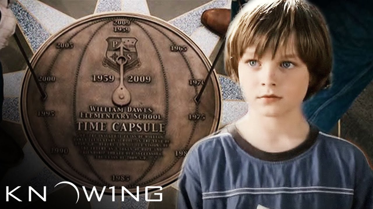 'Opening the Time Capsule Reveals a Mysterious Letter' Scene | Knowing