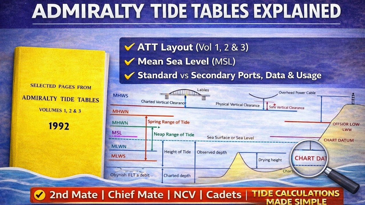  ATT Layout, Mean Sea Leve Standard & Secondary Ports | 2nd Mate, Chief Mate, NCV 2nd Mate and Cadet