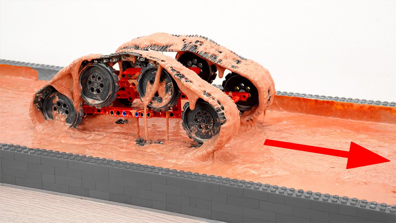 Testing LEGO Cars vs Liquid Mud - Stuck or Pass? | Smart Lego