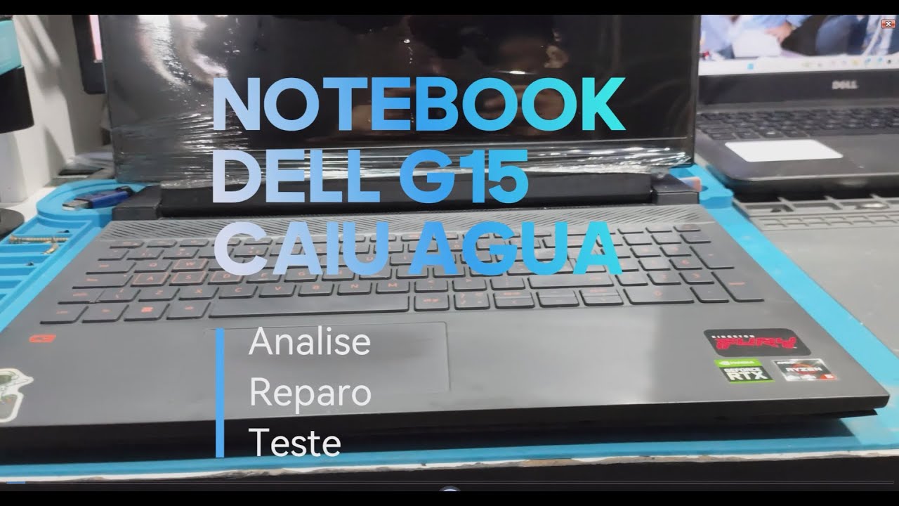Notebook Dell G15 caiu agua 😮