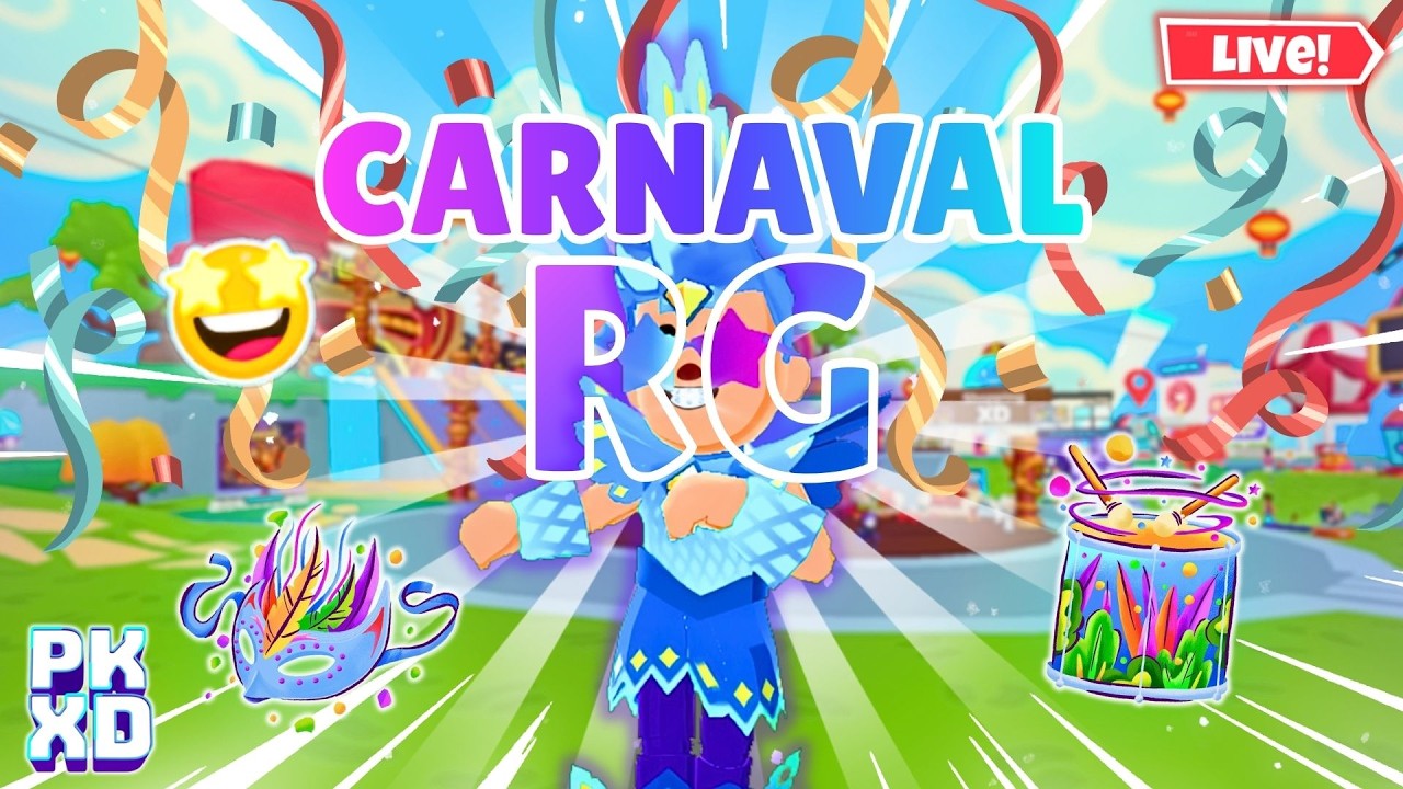 🔴 LIVE PK XD | JOGANDO E FESTEJANDO COM INSCRITOS NO CARNAVAL RG AO VIVO! 🎉