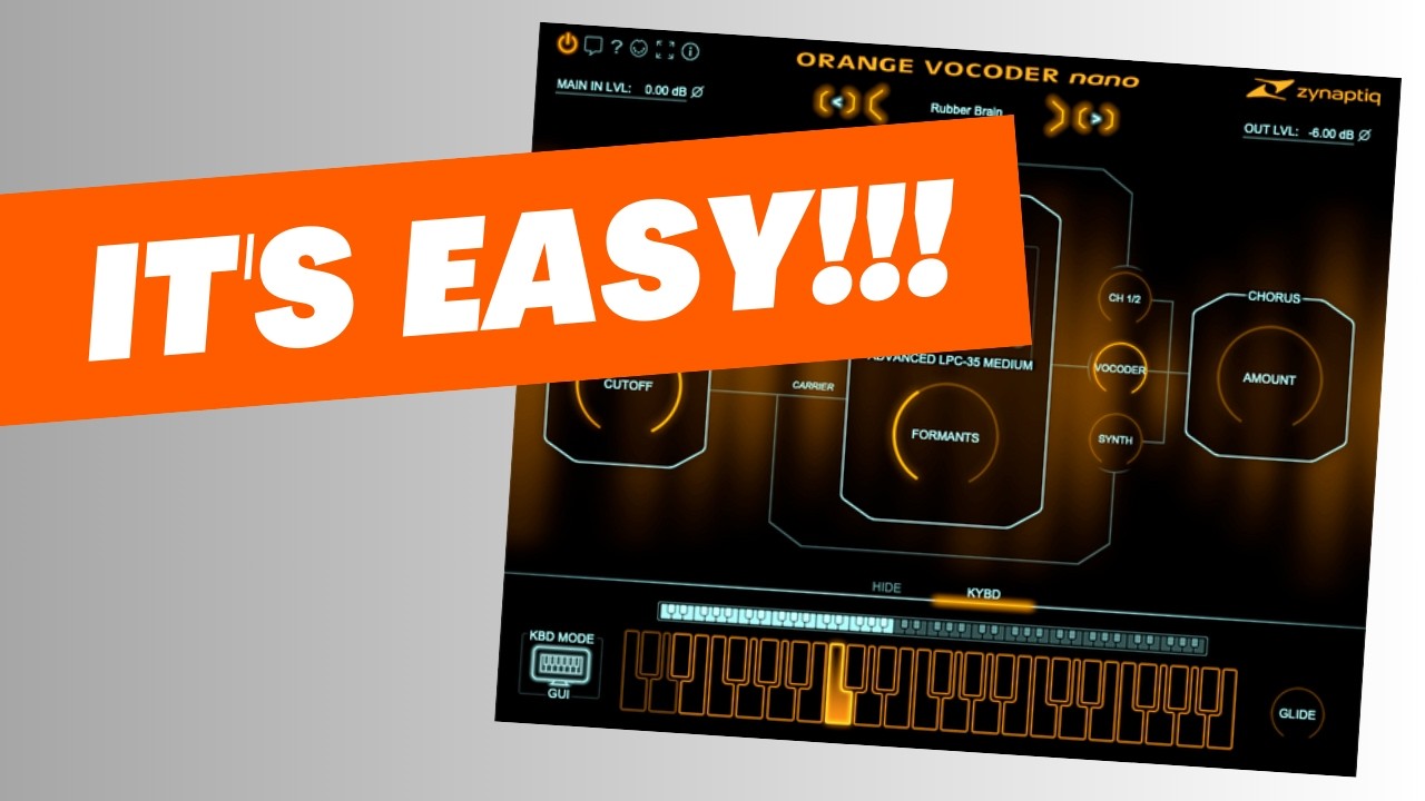 Плагин Vocoder с ЧИСТЫМ ЗВУЧАНИЕМ, который действительно ЛЕГКО использовать! (Orange Vocoder Nano)