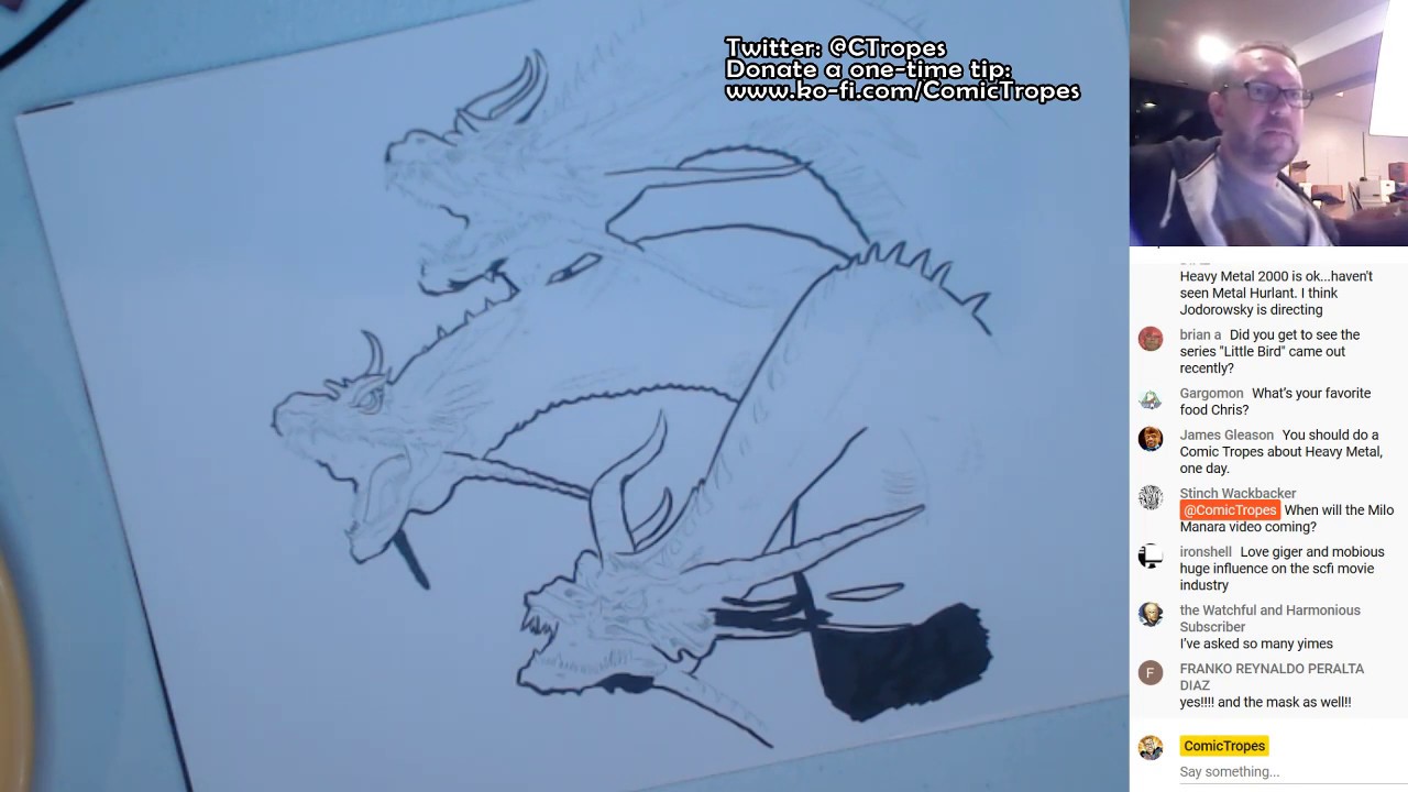 Dragon - Inktober 2019 Day 12: King Ghidorah