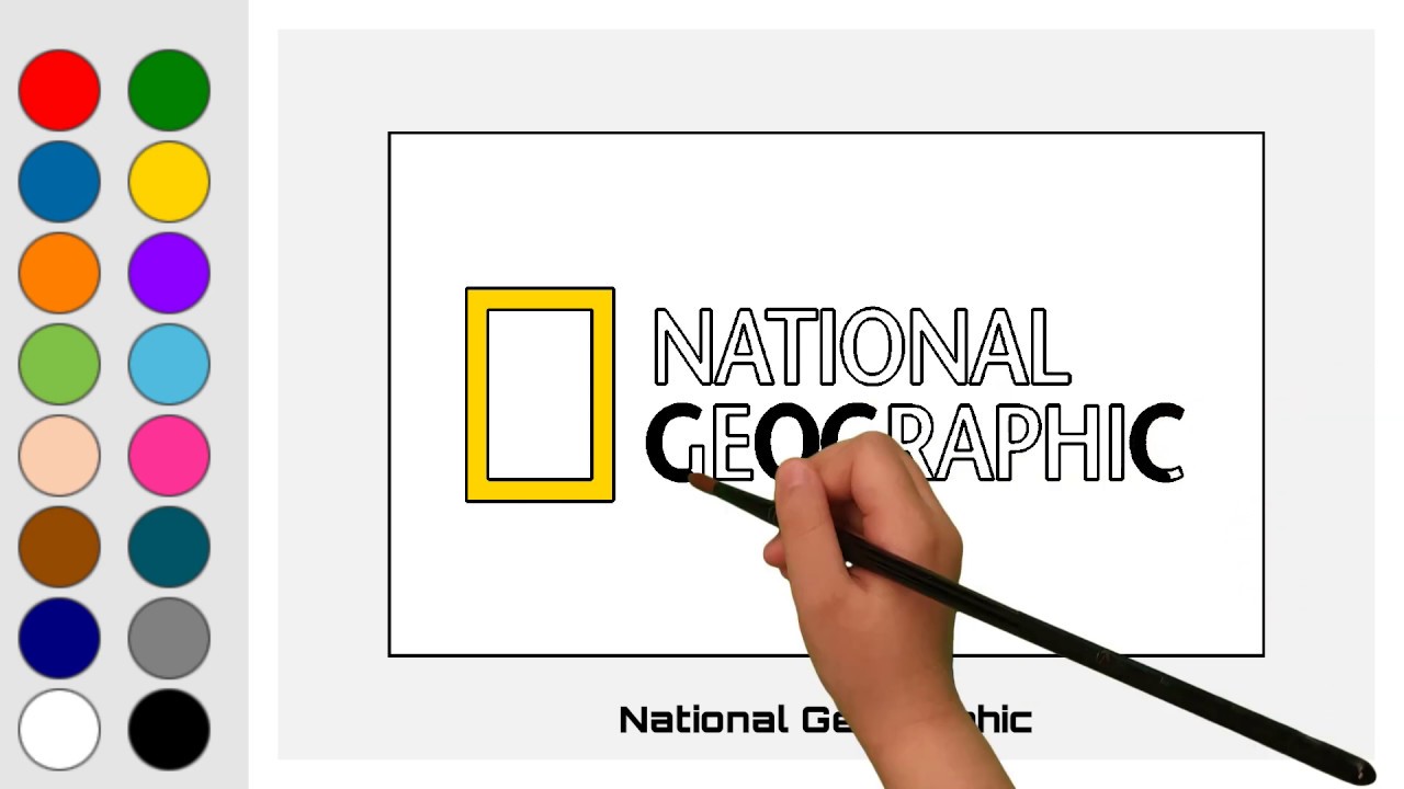 Coloring National Geographic Logo