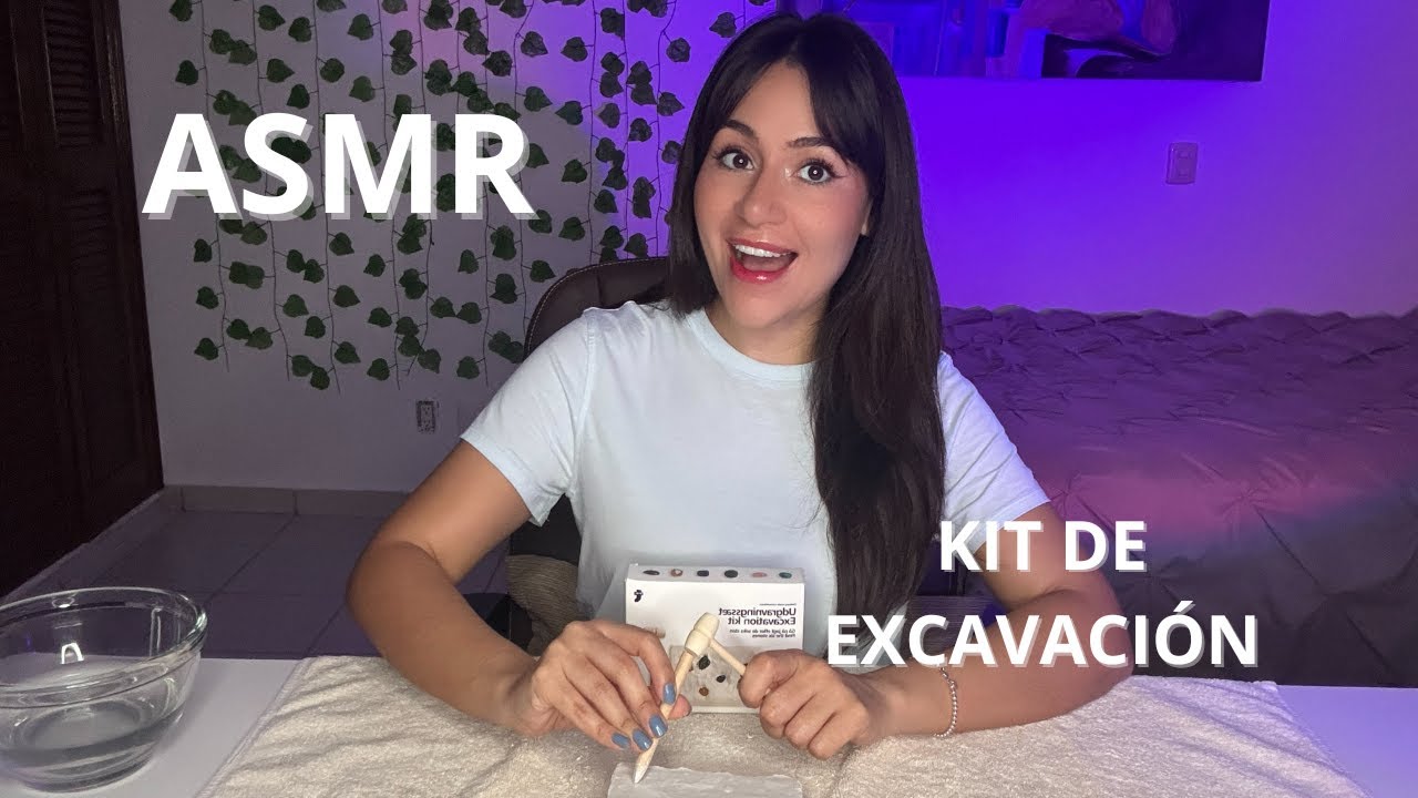 ASMR KIT DE EXCAVACIÓN - SONIDOS DE ARENA -SOFT SPOKEN & SUSURROS