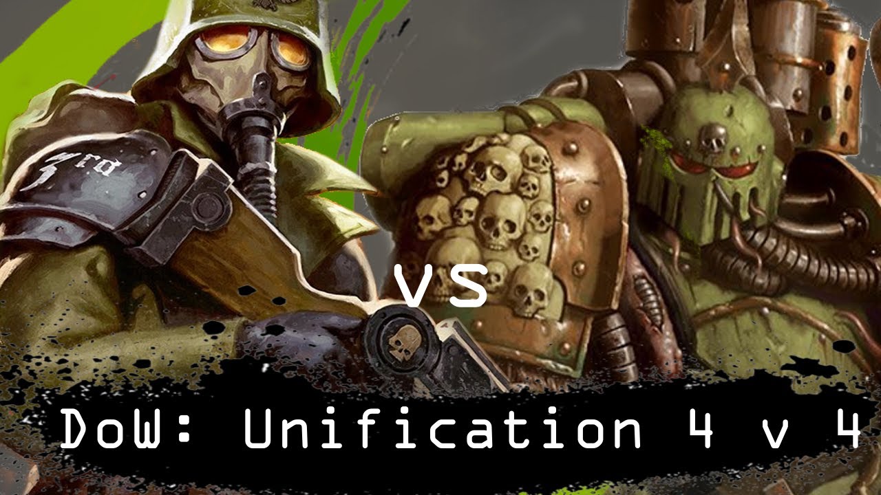 Dawn of War Unification 4 на 4 Корпус Смерти Крига против Гвардии Смерти