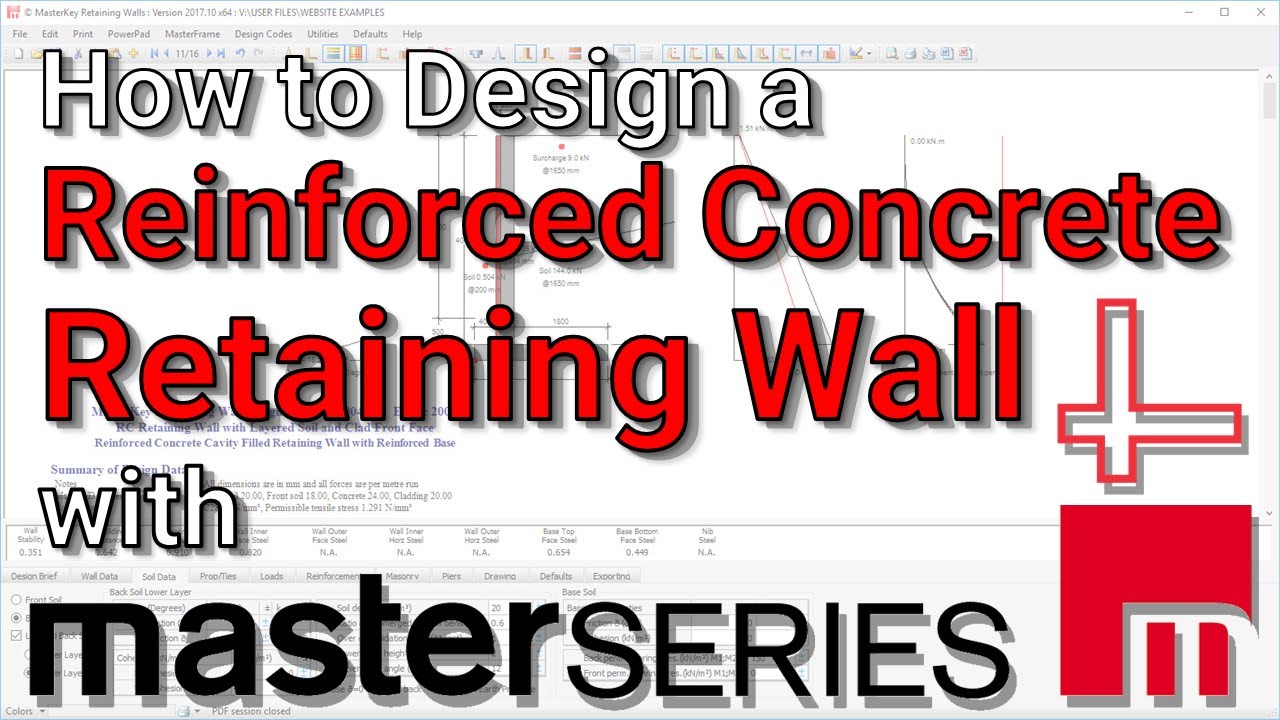 How to Design a Structural Reinforced Concrete Retaining Wall? To Eurocode & British Standards