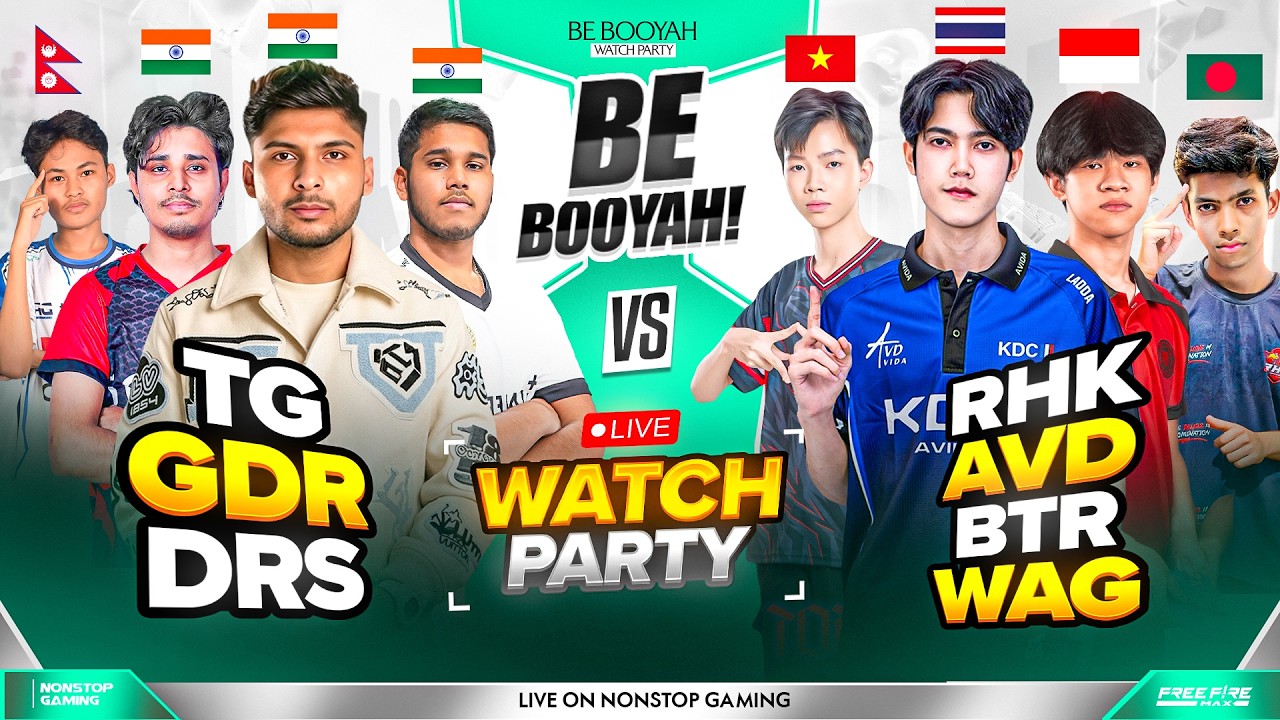 BE BOOYAH WATCH PARTY DAY-5 || TG, GDR, DRS 🇮🇳 🇳🇵 vs AVD, RHK, BTR, FLASH, WAG #nonstopgaming