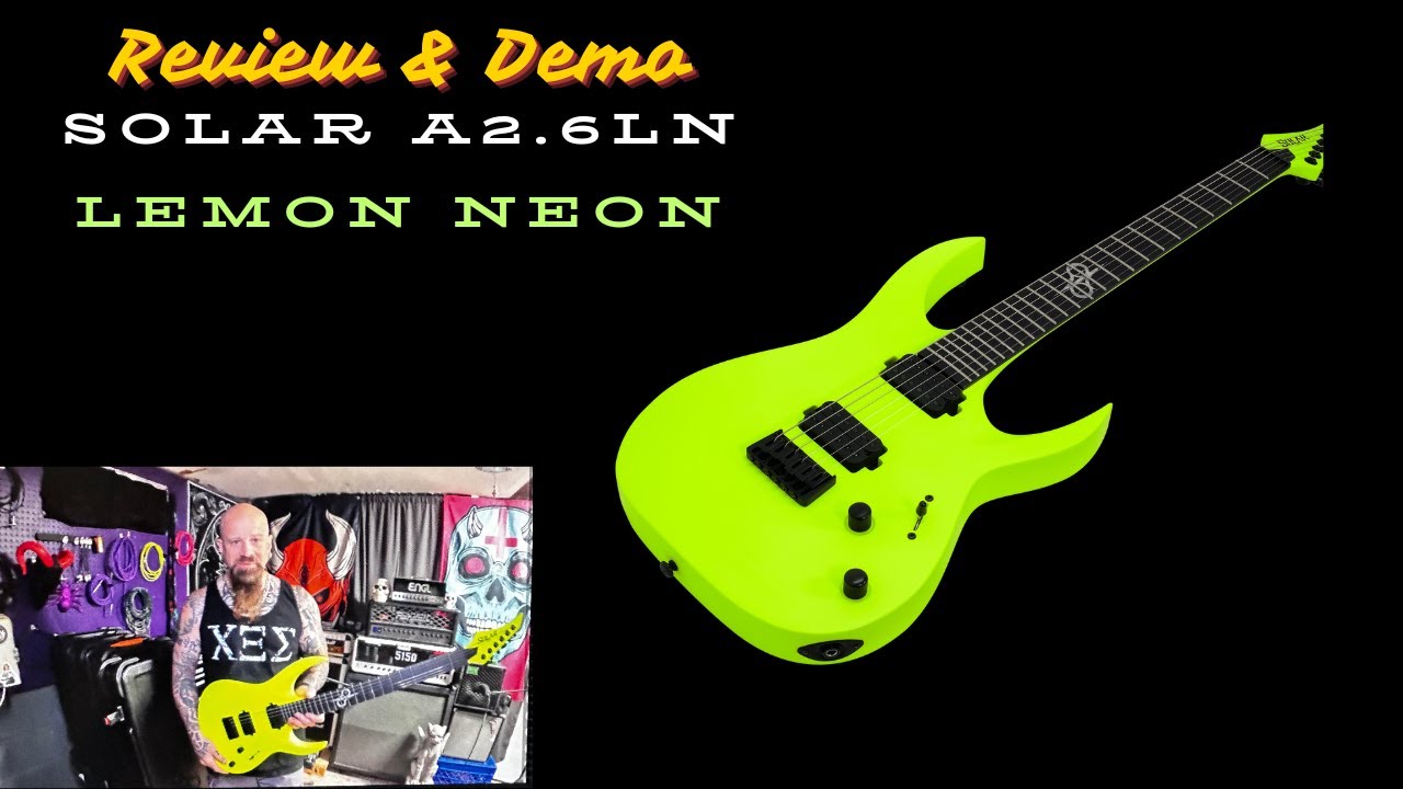 Review & Demo of Solar Guitar A2.6LN