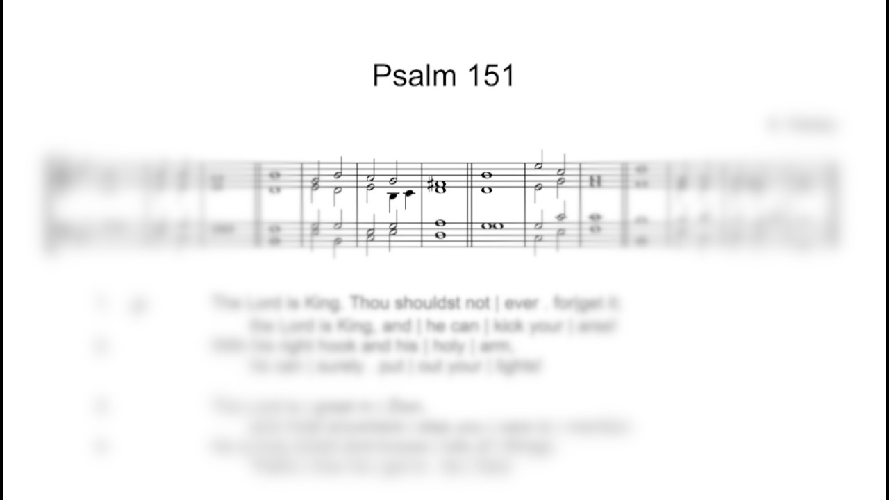 Psalm 151 - Anglican Chant - Choir of St Arilda, Sandford, Gloucestershire