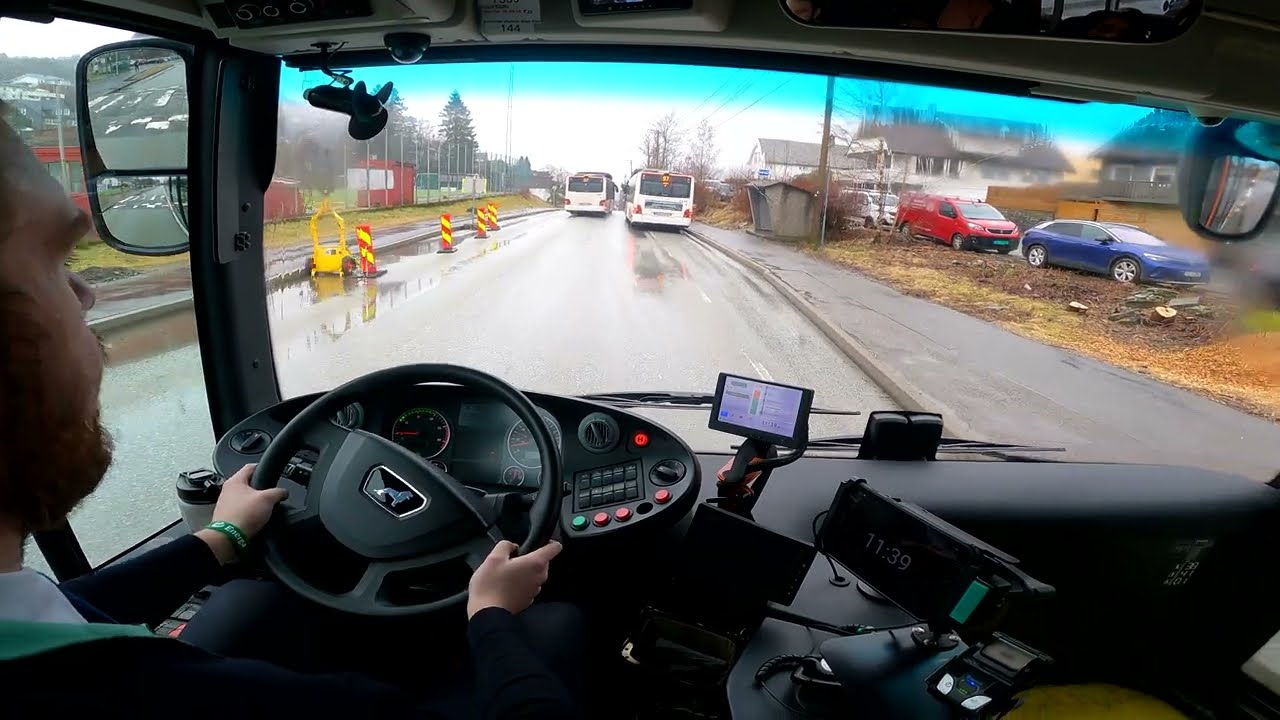 [Onboard] School Trip To The Narrow Bridge At Osevatn - 12M MAN CNG